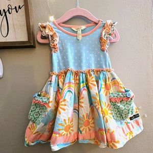 Matilda Jane Girls size 2 Dream Chasers- Rainbow Way dress. Good used condition